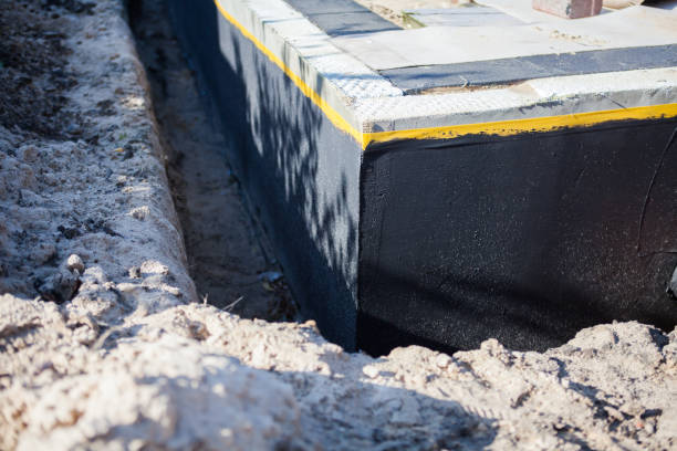 Residential Waterproofing installation at a Martinsville, OH home by SJ Waterproofing Pros